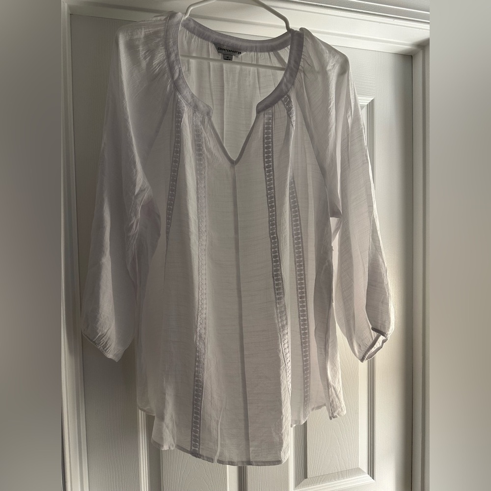 Counterparts White Blouse